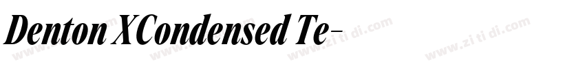 Denton XCondensed Te字体转换
